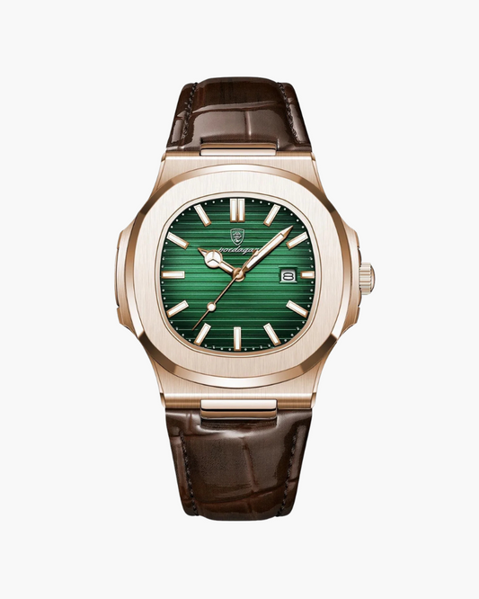 Relógio Lisbon Leather Aço Inoxidável 41MM Couro Masculino