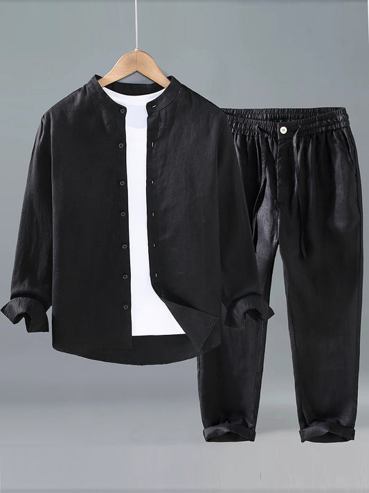 Effortless Comfort: The Slim-Fit Linen Set