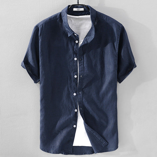 Premium Short Sleeve Linen Shirt for Men