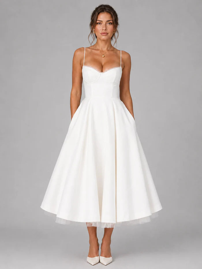 Sleeveless Wrap Midi Dress