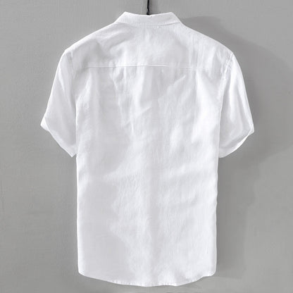 Premium Short Sleeve Linen Shirt for Men