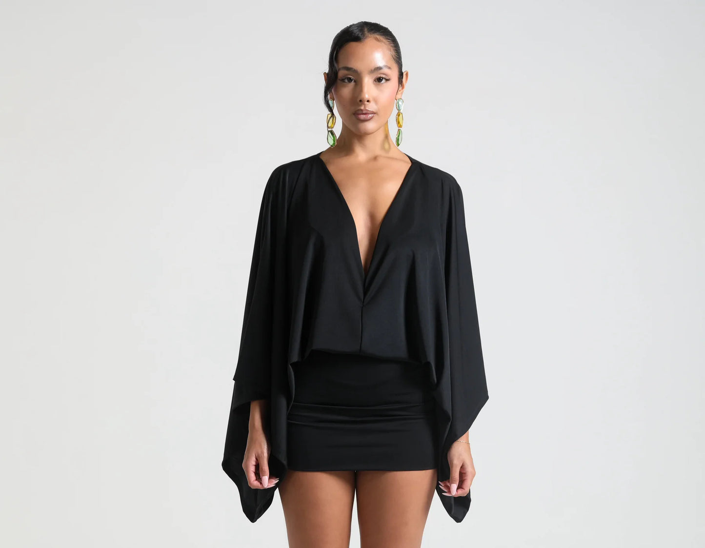 Loose Fit V-Neck Dress