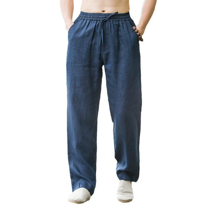 Valissen™ Riviera Linen Trousers – Relaxed Fit Wide-Leg Pants with Practical Pockets