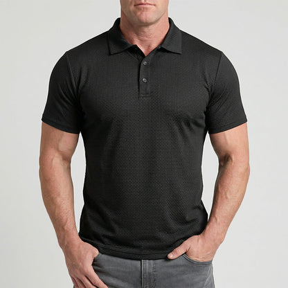 VALISSEN Textured Waffle Polo