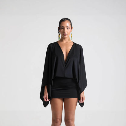 Loose Fit V-Neck Dress