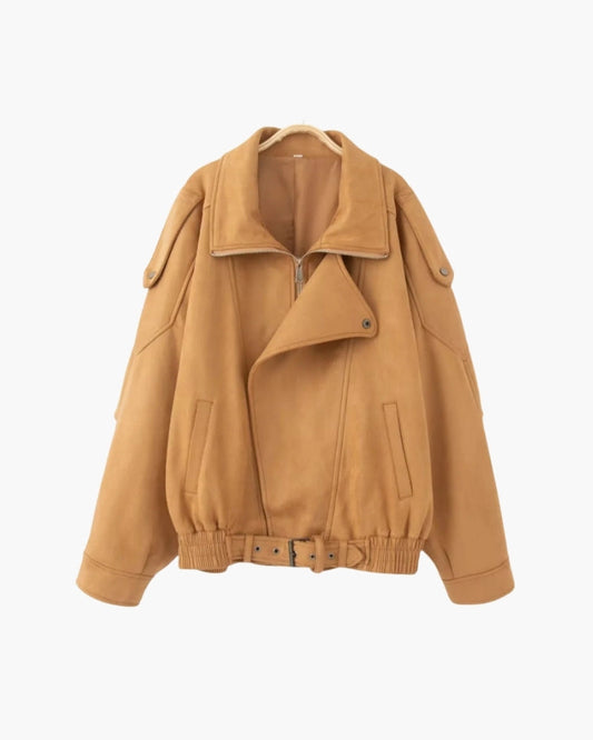 Vintage Suede Drape Jacket
