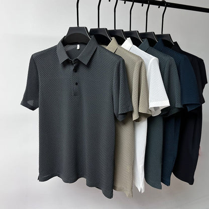 VALISSEN Textured Waffle Polo