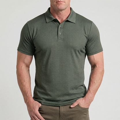 VALISSEN Textured Waffle Polo