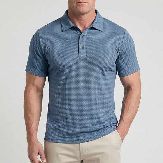 VALISSEN Textured Waffle Polo