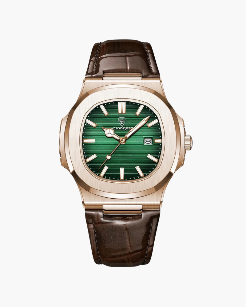Relógio Lisbon Leather Aço Inoxidável 41MM Couro Masculino
