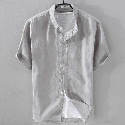 Premium Short Sleeve Linen Shirt for Men