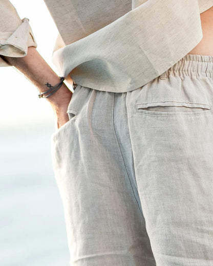 Men's Linen Casual Thin Loose Beach Shorts