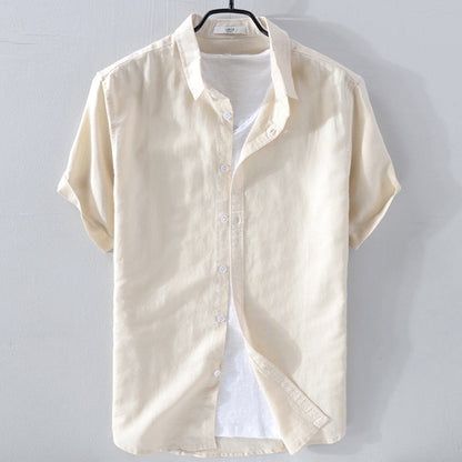 Premium Short Sleeve Linen Shirt for Men