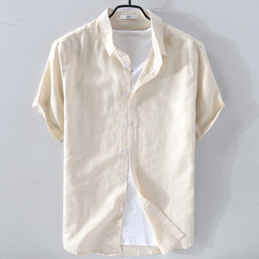 Premium Short Sleeve Linen Shirt for Men