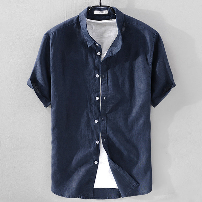 Premium Short Sleeve Linen Shirt for Men