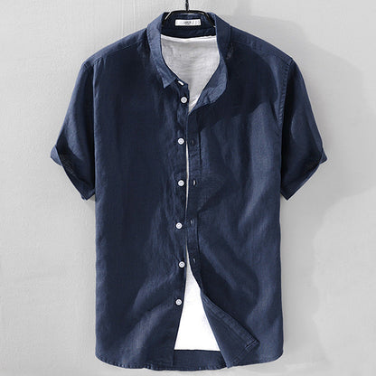 Premium Short Sleeve Linen Shirt for Men