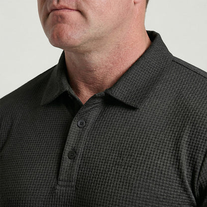 VALISSEN Textured Waffle Polo