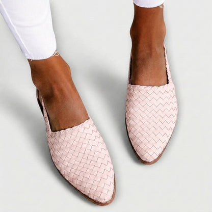 Simone | Braided Back Strap Moccasins