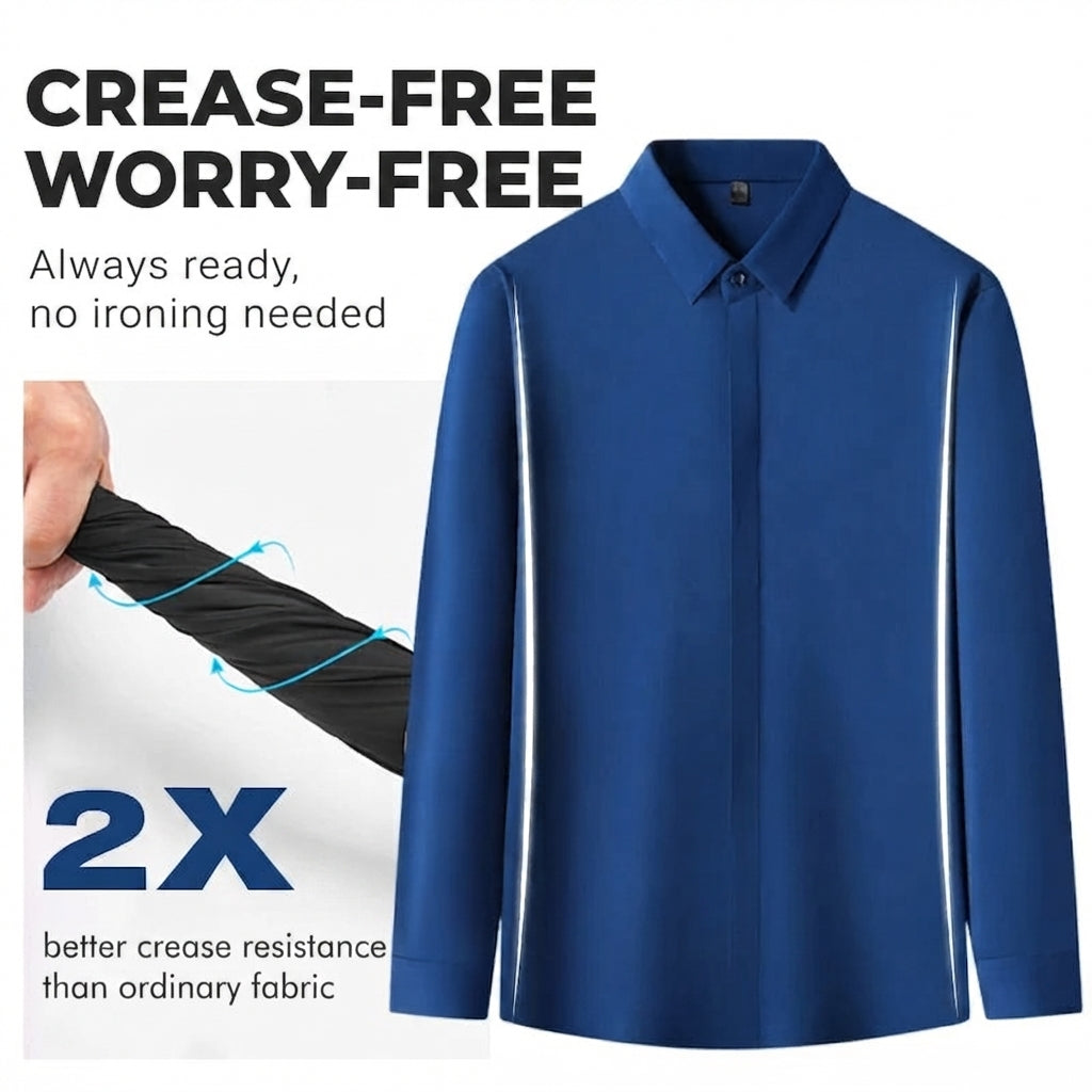 MEN’S STRETCH SHIRT – WRINKLE-FREE & COMFORTABLE