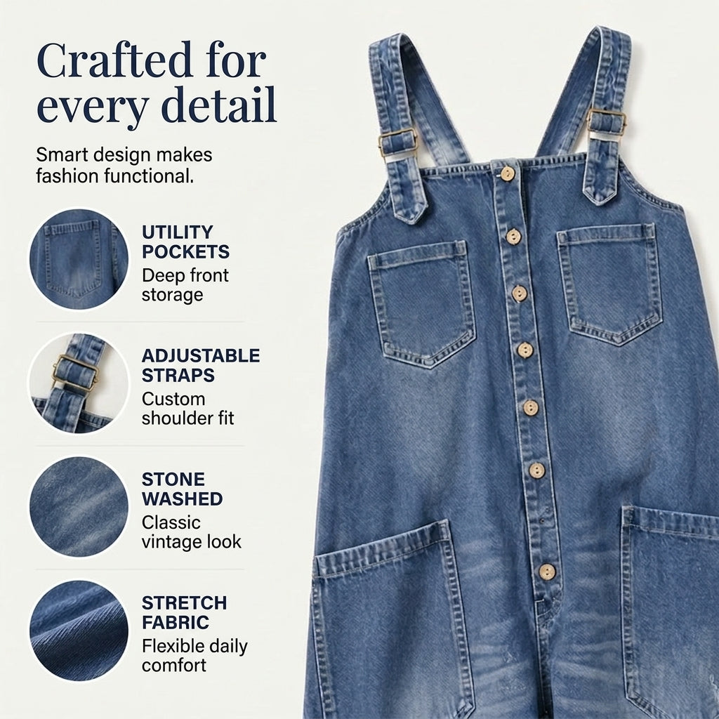 WIDE-LEG JUMPSUIT WITH POCKETS