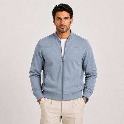 MEN'S SUEDE BOMBER JACKET