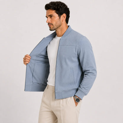 MEN'S SUEDE BOMBER JACKET