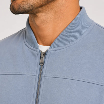 MEN'S SUEDE BOMBER JACKET