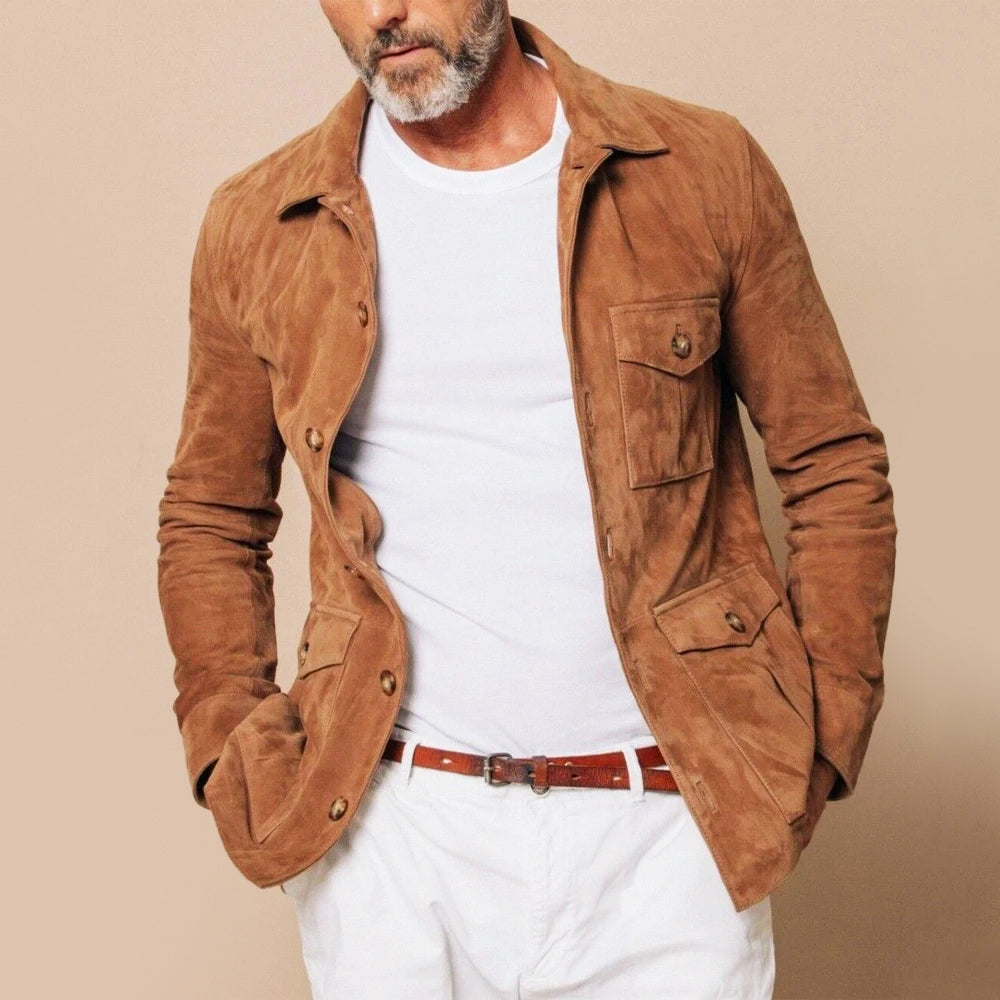 Velour Suede Jacket