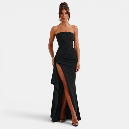 WOMEN’S STRAPLESS MAXI DRESS