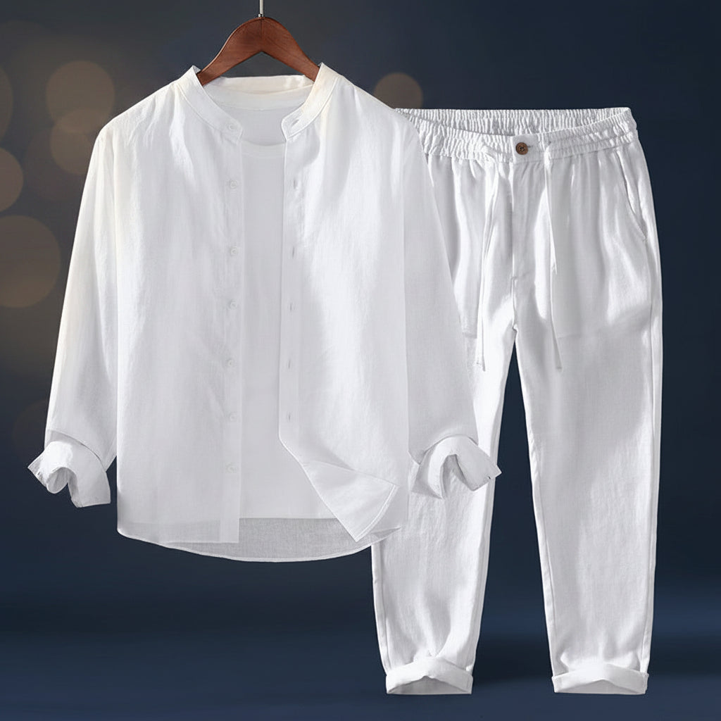 Effortless Comfort: The Slim-Fit Linen Set