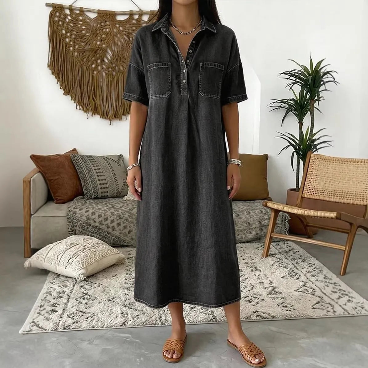 Women's Denim Look Dress
