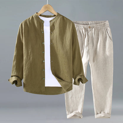 Effortless Comfort: The Slim-Fit Linen Set