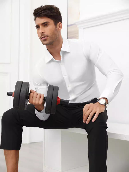 MEN’S STRETCH SHIRT – WRINKLE-FREE & COMFORTABLE