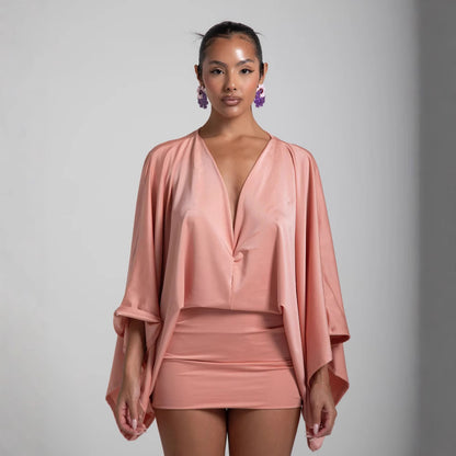 Loose Fit V-Neck Dress