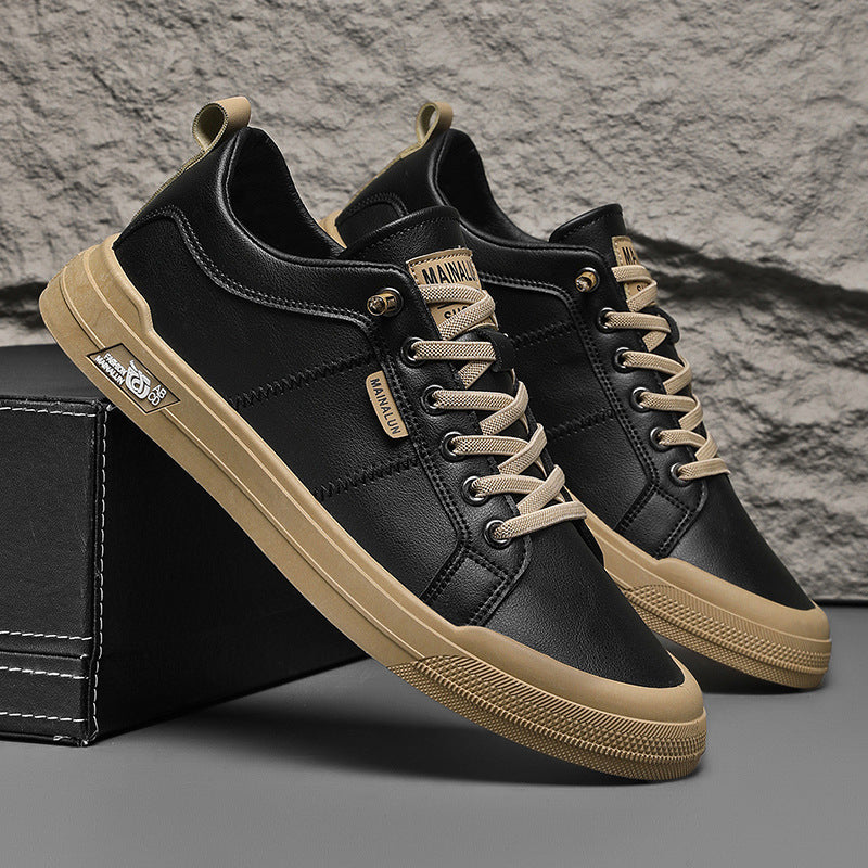 HARRINGTON LEATHER TRAINERS