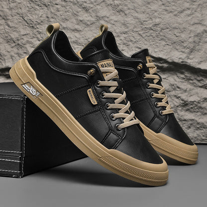 HARRINGTON LEATHER TRAINERS