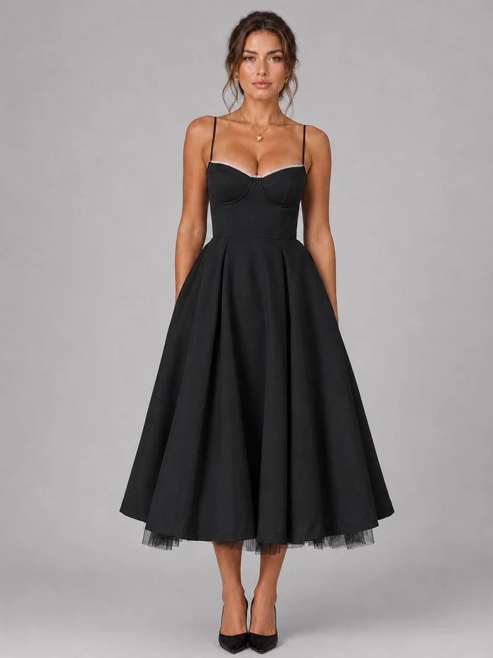 Sleeveless Wrap Midi Dress