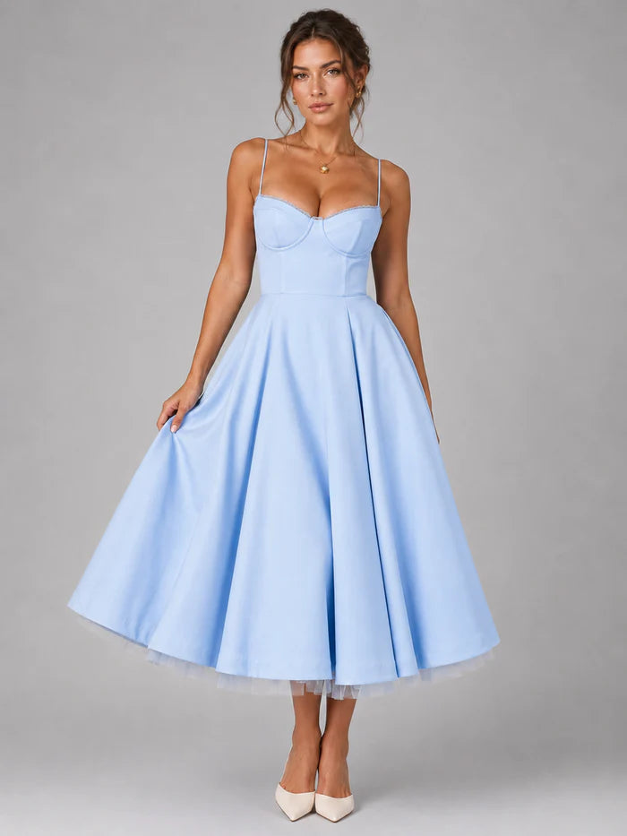 Sleeveless Wrap Midi Dress