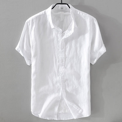 Premium Short Sleeve Linen Shirt for Men
