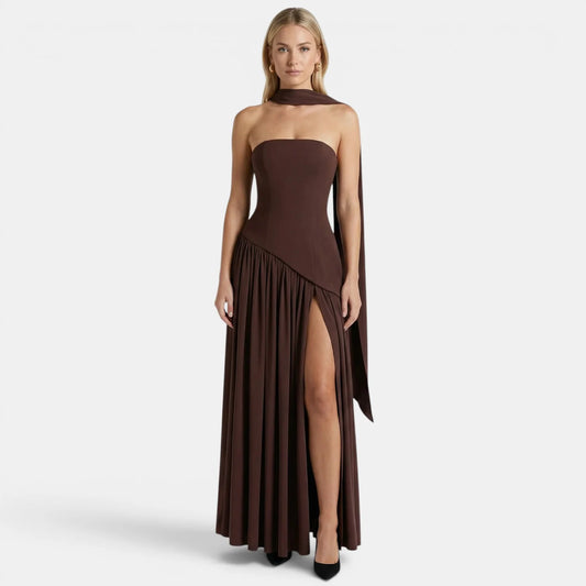 WOMEN'S STRAPLESS MAXI DRESS