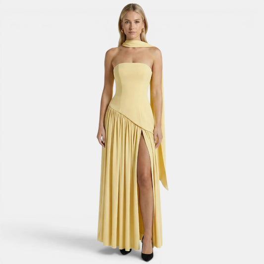 WOMEN'S STRAPLESS MAXI DRESS