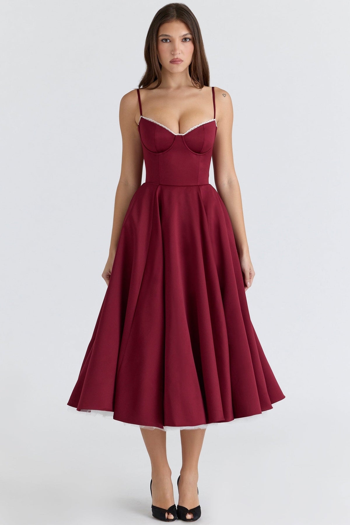 CINDY TULLE MIDI DRESS