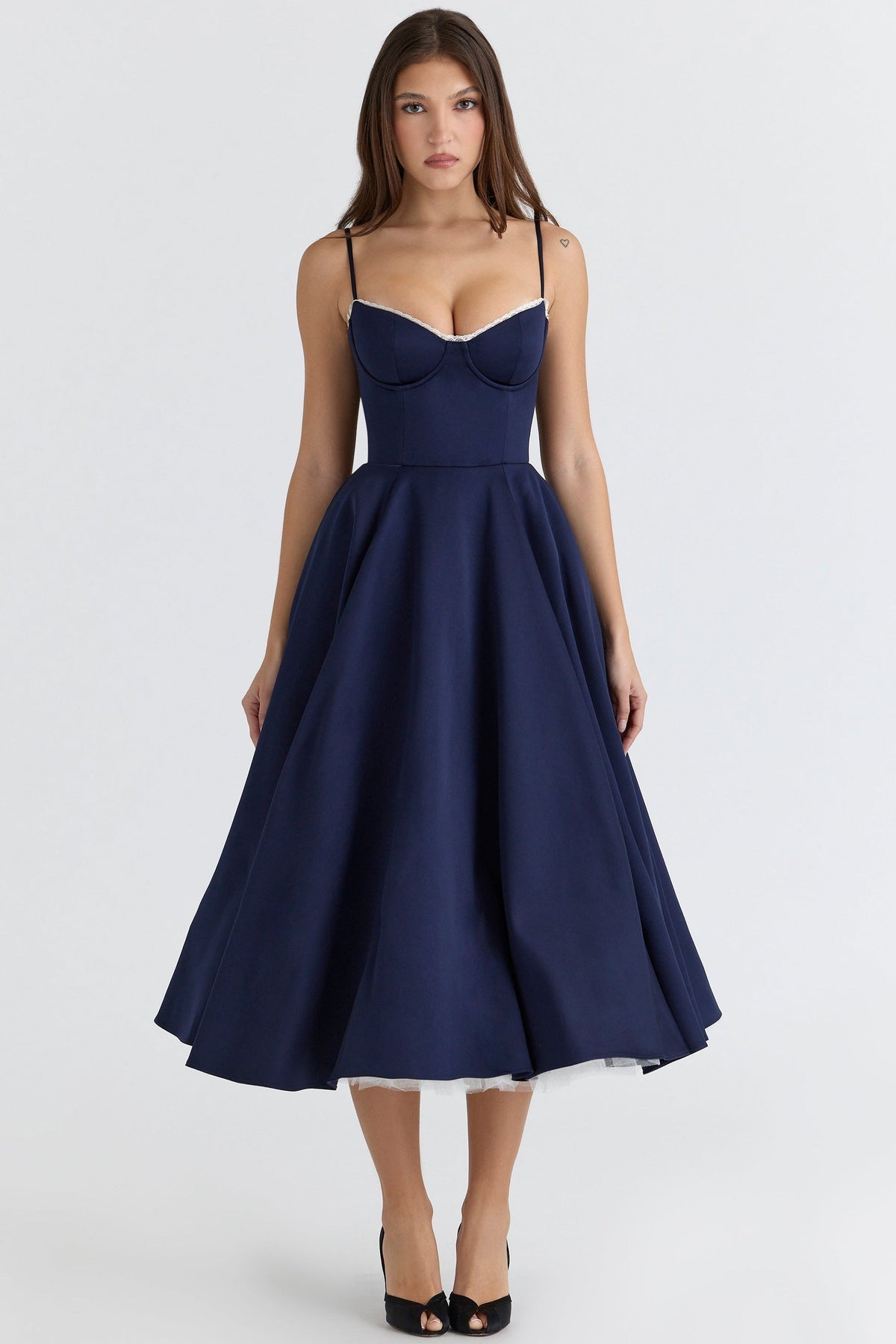 CINDY TULLE MIDI DRESS
