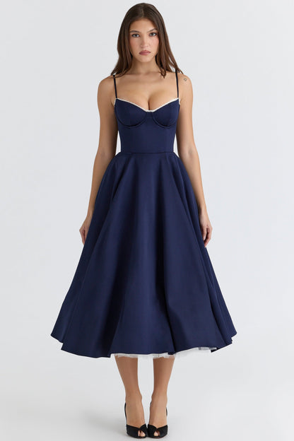 CINDY TULLE MIDI DRESS