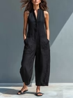 ELEGANT LINEN-BLEND JUMPSUIT