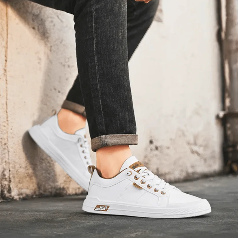 HARRINGTON LEATHER TRAINERS
